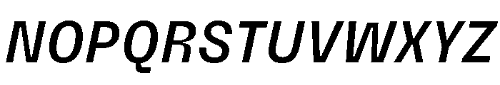 PetitFrèreNarrow MediumItalic Font UPPERCASE