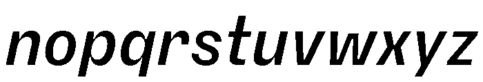 PetitFrèreNarrow MediumItalic Font LOWERCASE