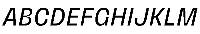 PetitFrèreNarrow RegularItalic Font UPPERCASE
