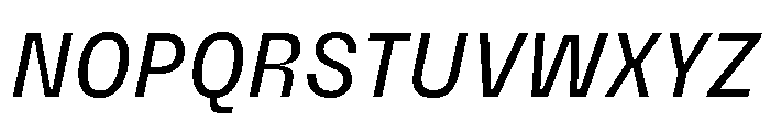 PetitFrèreNarrow RegularItalic Font UPPERCASE