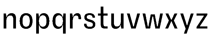 PetitFrèreNarrow Regular Font LOWERCASE