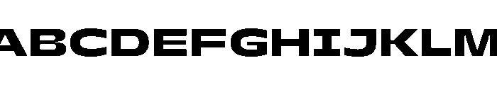 PetitFrèreWide Black Font UPPERCASE