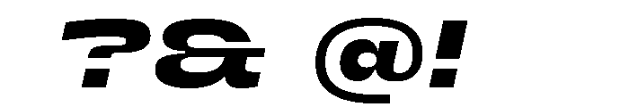 PetitFrèreWide BlackItalic Font OTHER CHARS