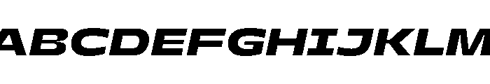 PetitFrèreWide BlackItalic Font UPPERCASE