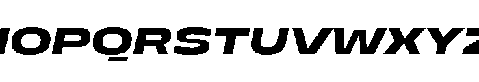 PetitFrèreWide BlackItalic Font UPPERCASE