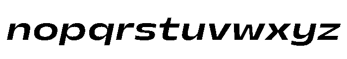 PetitFrèreWide BoldItalic Font LOWERCASE