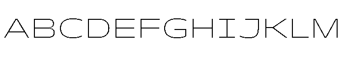 PetitFrèreWide Extralight Font UPPERCASE