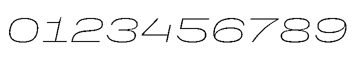 PetitFrèreWide ExtralightItalic Font OTHER CHARS