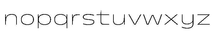 PetitFrèreWide Extralight Font LOWERCASE