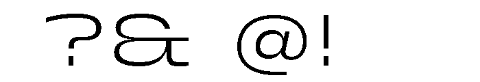 PetitFrèreWide Light Font OTHER CHARS