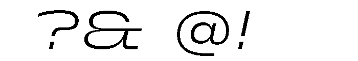PetitFrèreWide LightItalic Font OTHER CHARS