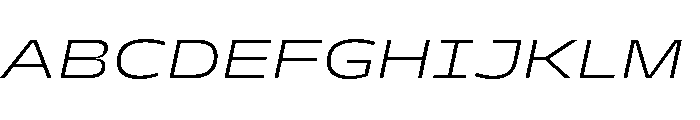 PetitFrèreWide LightItalic Font UPPERCASE
