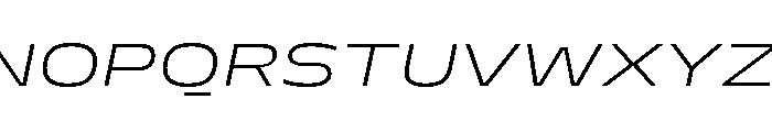 PetitFrèreWide LightItalic Font UPPERCASE