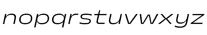 PetitFrèreWide LightItalic Font LOWERCASE