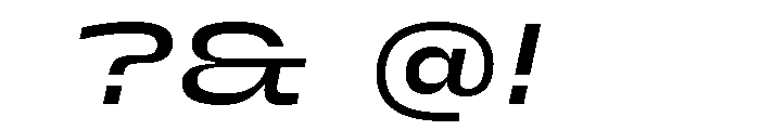 PetitFrèreWide MediumItalic Font OTHER CHARS