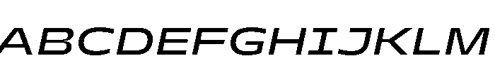 PetitFrèreWide MediumItalic Font UPPERCASE