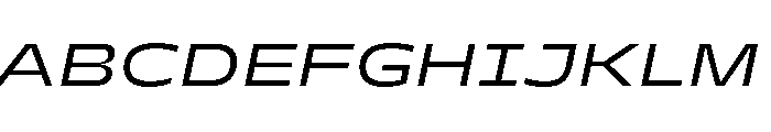 PetitFrèreWide RegularItalic Font UPPERCASE