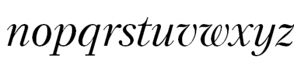 Petersburg Italic Font LOWERCASE