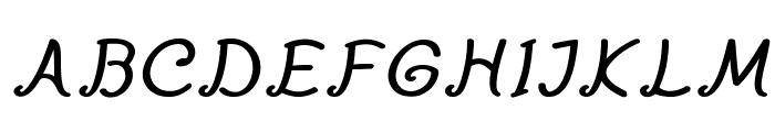 Penfold-BoldItalic Font UPPERCASE