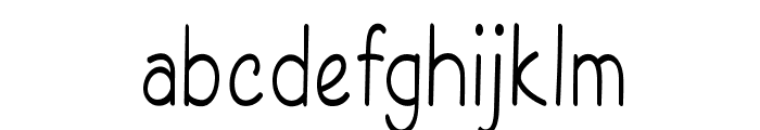 Penfold-CondensedRegular Font LOWERCASE