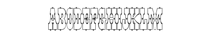 PepperwoodStd-Outline Font LOWERCASE