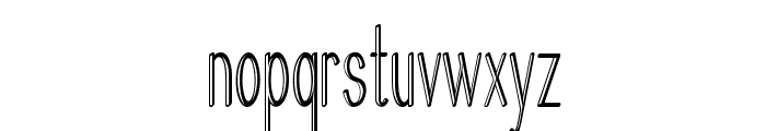 Perilon-ExtracondensedRegular Font LOWERCASE