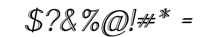 Perilon-Italic Font OTHER CHARS