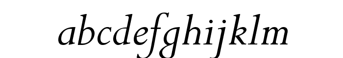 PerpetuaStd-Italic Font LOWERCASE