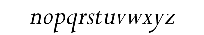 PerpetuaStd-Italic Font LOWERCASE