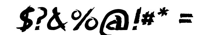 PerujoItalic Font OTHER CHARS