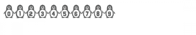 penguins monogram font Font OTHER CHARS