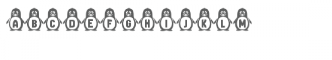 penguins monogram font Font UPPERCASE