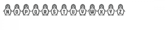 penguins monogram font Font LOWERCASE