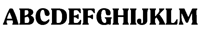 Peachi Black Font UPPERCASE