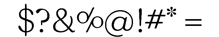Peachi Thin Font OTHER CHARS