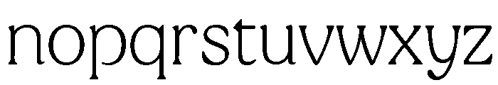 Peachi Thin Font LOWERCASE