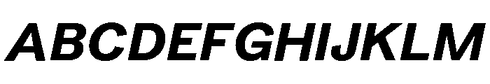 Peclet Black Italic Font UPPERCASE