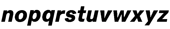 Peclet Black Italic Font LOWERCASE