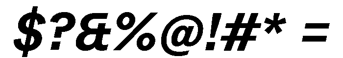 Peclet Bold Italic Font OTHER CHARS