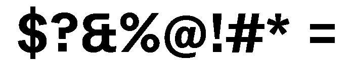 Peclet Bold Font OTHER CHARS