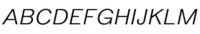 Peclet Light Italic Font UPPERCASE