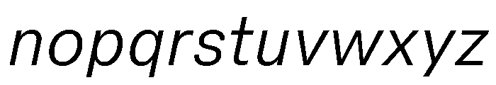 Peclet Light Italic Font LOWERCASE