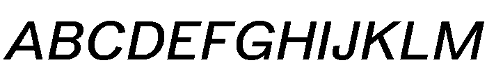 Peclet Medium Italic Font UPPERCASE