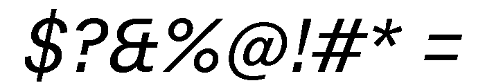 Peclet Regular Italic Font OTHER CHARS