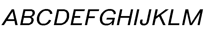 Peclet Regular Italic Font UPPERCASE