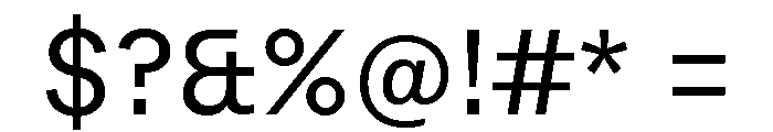 Peclet Regular Font OTHER CHARS