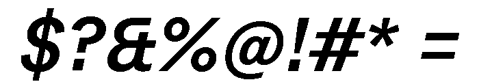 Peclet Semi Bold Italic Font OTHER CHARS