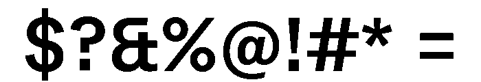 Peclet Semi Bold Font OTHER CHARS