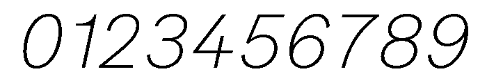 Peclet Thin Italic Font OTHER CHARS