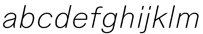 Peclet Thin Italic FONT